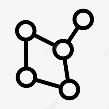 技术素材网状网络拓扑连接局域网图标图标