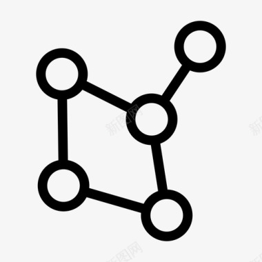 连接圆点网状网络拓扑连接局域网图标图标