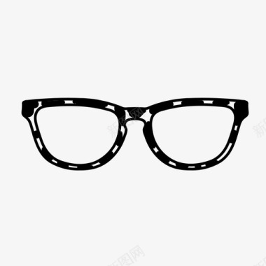 龟壳眼镜镜框图标图标