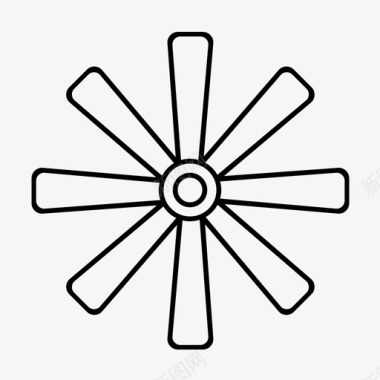吊扇空调图标图标