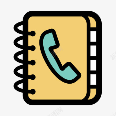 色块撒花色块－电话薄图标