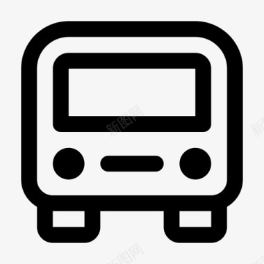 公共交通标识公共汽车司机乘客图标图标