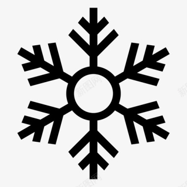 冷气雪空调冷气图标图标