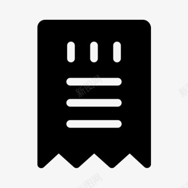 收据收据业务图标图标