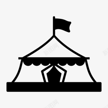 庆典帐篷帐篷营地庆典图标图标