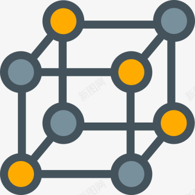 双11标志图标cube-molecule图标