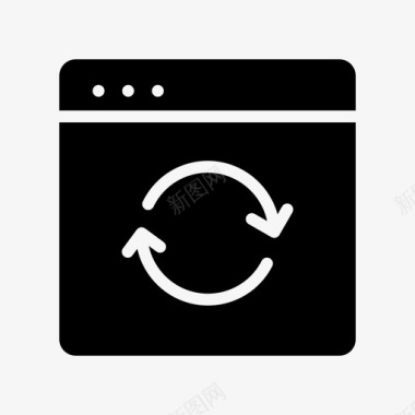 刷新按钮图标网页浏览器开发图标图标