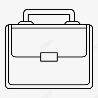 公文包手提箱工作图标图标