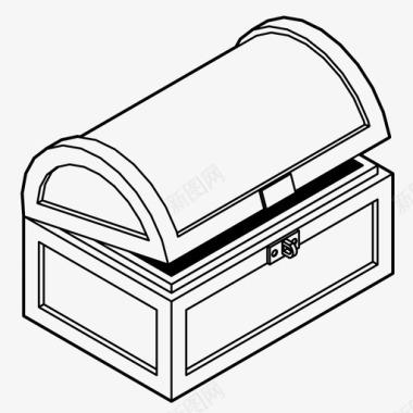 保险素材宝箱保险箱集装箱图标图标