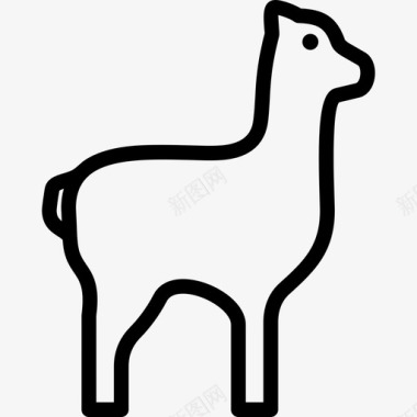 美洲驼羊驼动物图标图标