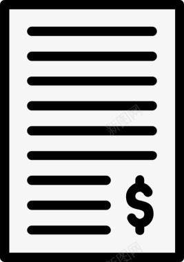 收据发票帐单收据图标图标