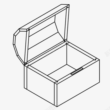 财富会谈宝箱保险箱集装箱图标图标