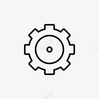 加工机械轮子设置调整齿轮图标图标