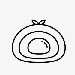 虎皮卷蛋糕卷甜点蛋糕图标高清图片