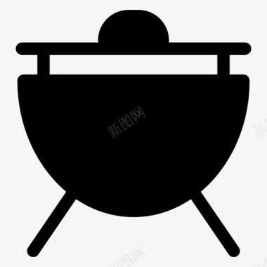 烧烤户外夏季烧烤图标图标
