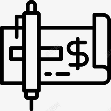 支票簿商业金融图标图标