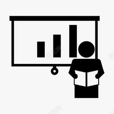 校园培训教育演示观众董事会图标图标