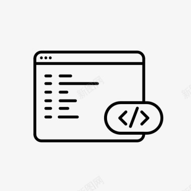 代码开发代码编码图标图标