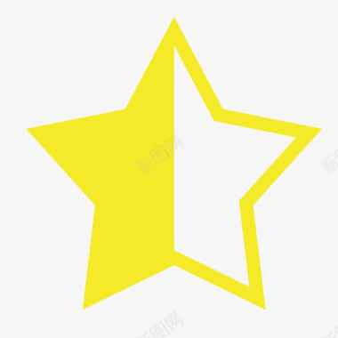 logo标识评分星星半颗svg图标