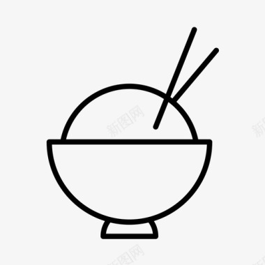 米饭亚洲菜中餐图标图标