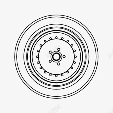 轮胎标志车轮汽车轮胎定制图标图标