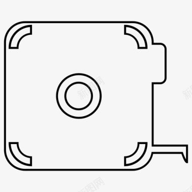 暗色卷尺卷尺建筑设备图标图标