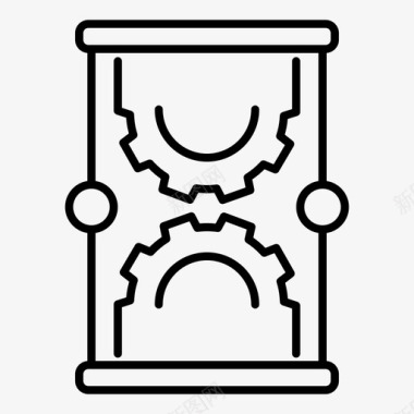 沙漏设计时间管理沙漏科学图标图标