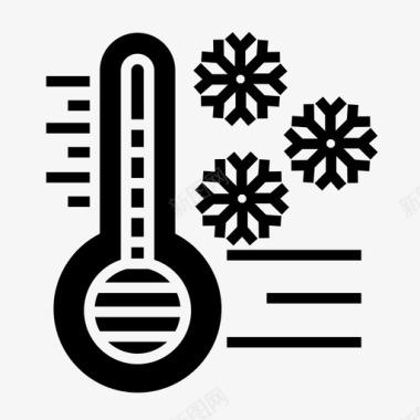 天气预报图标低温寒冷天气预报图标图标