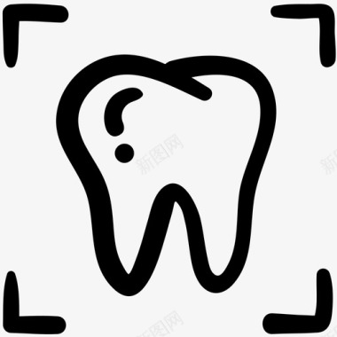 喷漆涂鸦牙齿x光牙齿x光图标图标