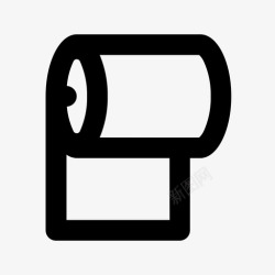厕纸卷厕纸浴室卷图标高清图片
