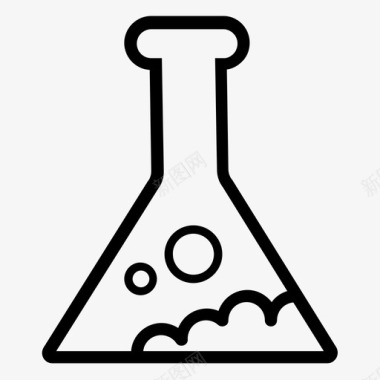 化学课堂化学大学埃伦迈耶烧瓶图标图标