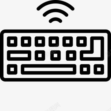 无线蓝牙电脑键盘电脑小工具设备图标图标