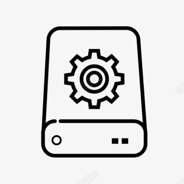 服务器存储驱动器数据库设置服务器设置图标图标