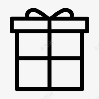 礼品盒礼物包装好的礼物图标图标