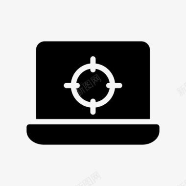 icon笔记本电脑svg目标计算机开发图标图标