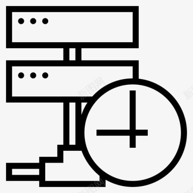 运行标志网络时间在线时间服务器时间图标图标