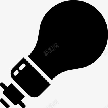 电灯泡灯泡环保图标图标