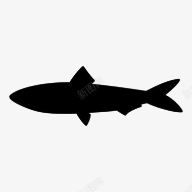 沙丁鱼鱼鲱鱼图标图标
