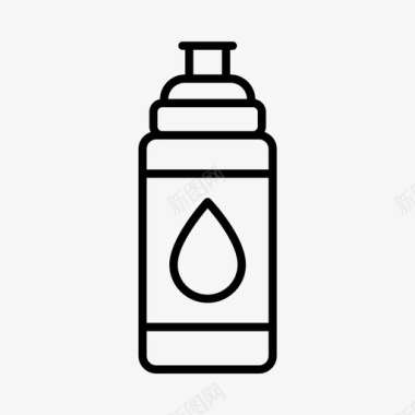 质感饮料瓶补水饮料瓶健身房图标图标