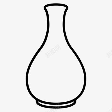 酒瓶陶瓷酒瓶玻璃图标图标