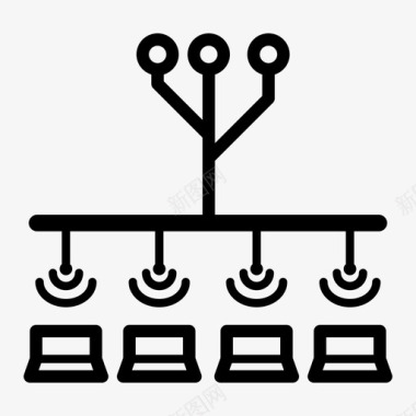 负载负载平衡集群分布式图标图标