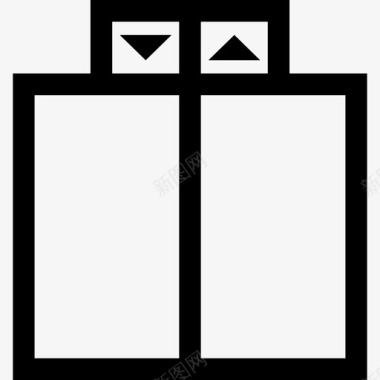 电梯信息管理电梯下降转弯图标图标