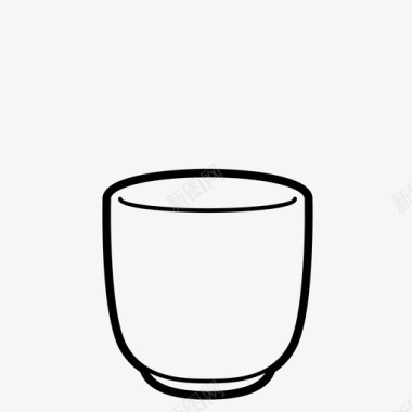 瓷杯酒清酒图标图标