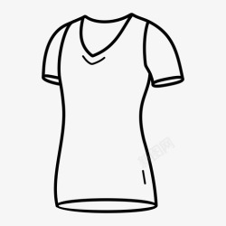 棉t恤棉衬衫休闲t恤图标高清图片