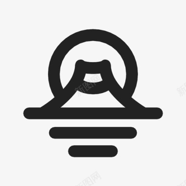 富士山富士山自然图标图标