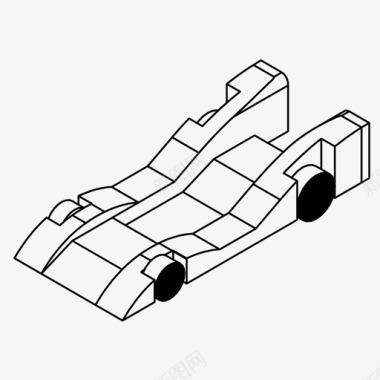 超酷赛车跑车汽车赛车图标图标