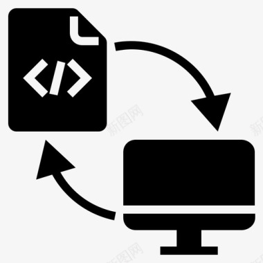 APP软件网页编辑源代码软件开发图标图标