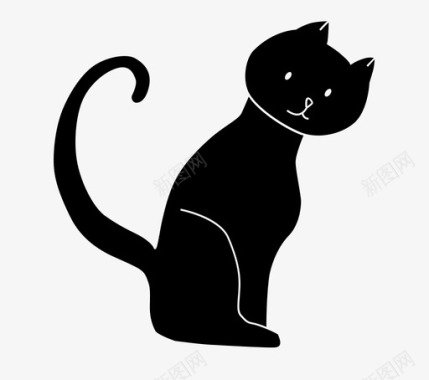 坐着的猫动物小猫图标图标
