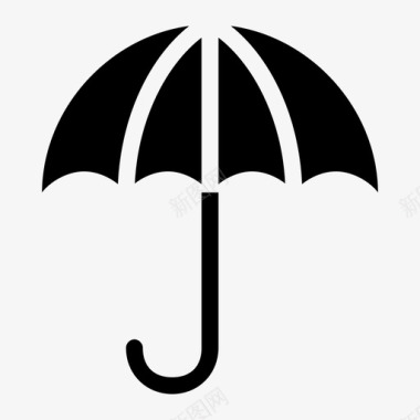 保护伞安全混合图标图标