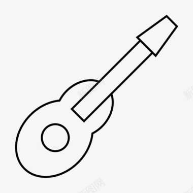 周年庆祝吉他庆祝音乐图标图标